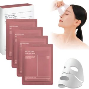 4 Pcs Bio-Collagen Real Deep Hydrogel Mask – Hydrating & Pore Minimizing