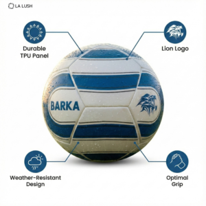 LA LUSH Waterproof PU Leather Football – Size 5 Soccer Ball for Match & Training
