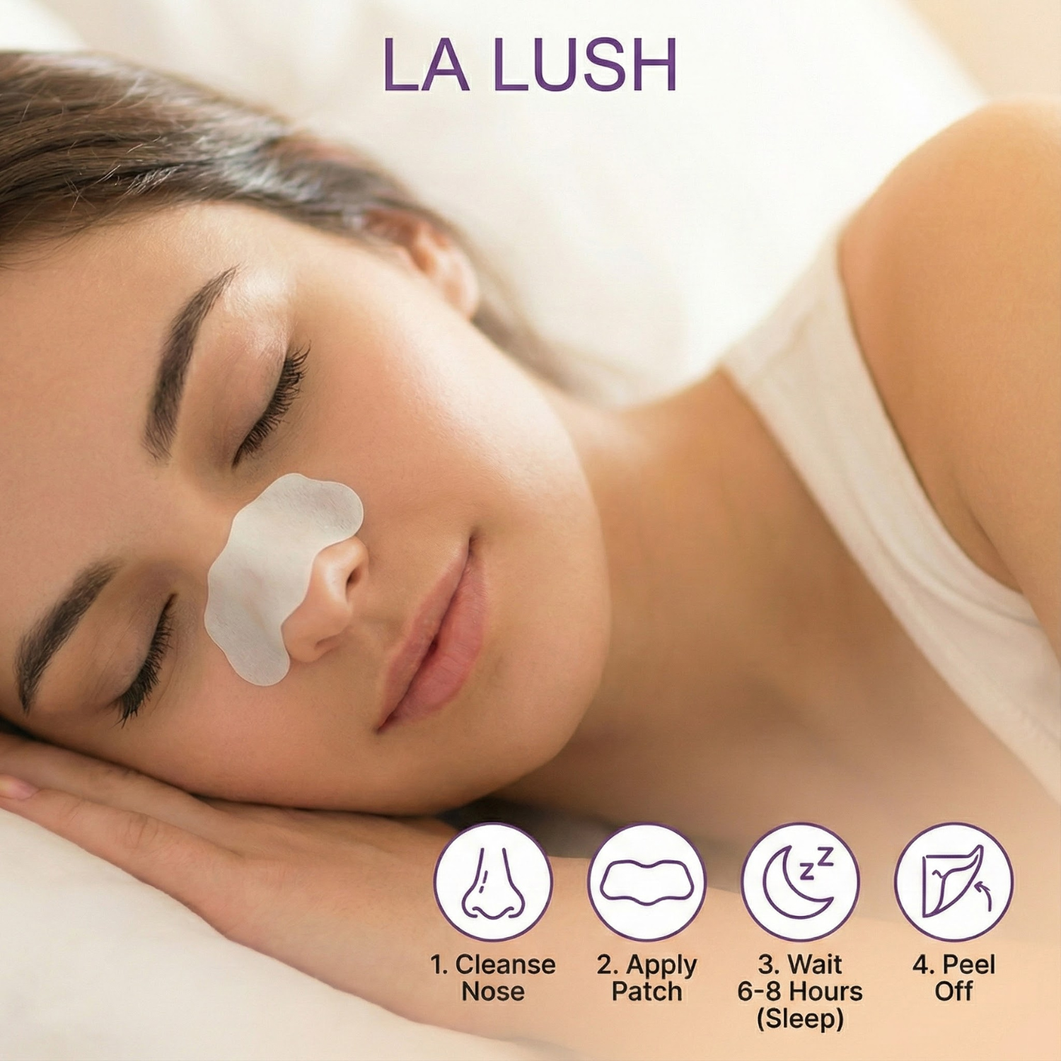 LA LUSH 30 Pcs Nose Strips – Blackhead Remover & Hydrocolloid Pore Patches - Image 3