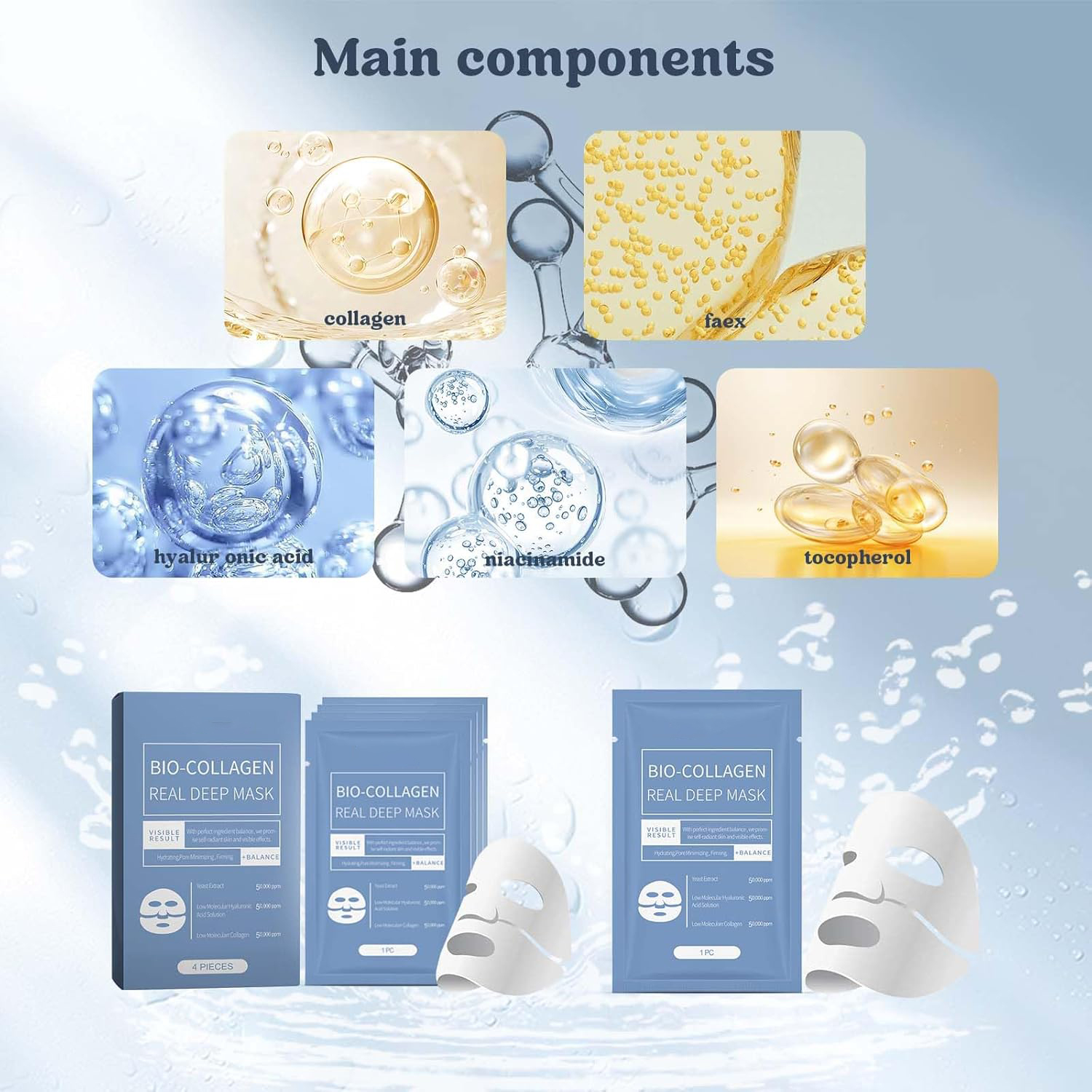 Hydro Cera-nol Real Deep Hydrogel Mask – Overnight Moisturizing & Nourishing (4 Pack) - Image 5