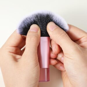 LA LUSH 10 Pcs Makeup Brush Set with Case – Complete Cosmetic Brushes Kit