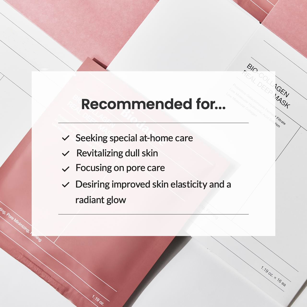 4 Pcs Bio-Collagen Real Deep Hydrogel Mask – Hydrating & Pore Minimizing - Image 10