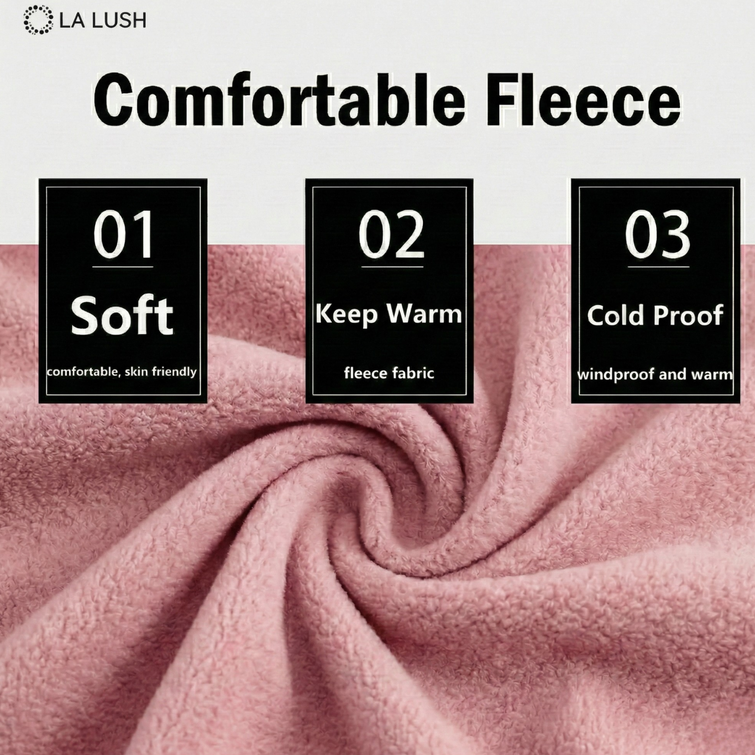 LA LUSH 3-in-1 Balaclava Winter Mask – Windproof Hat & Scarf for Men & Women - Copy - Image 4