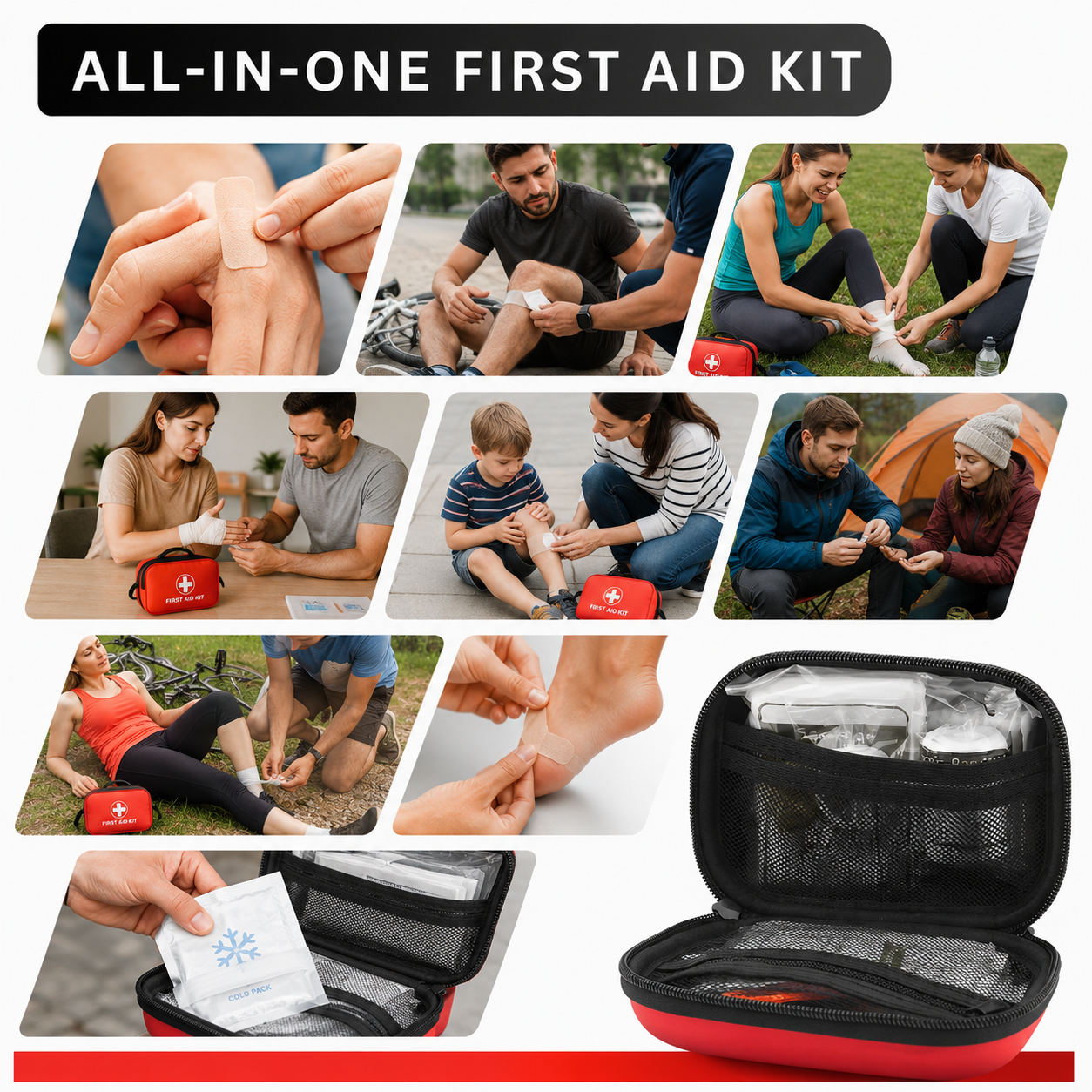 LA LUSH 200-Piece First Aid Kit – Waterproof Emergency Kit for Home, Car & Travel - Image 8