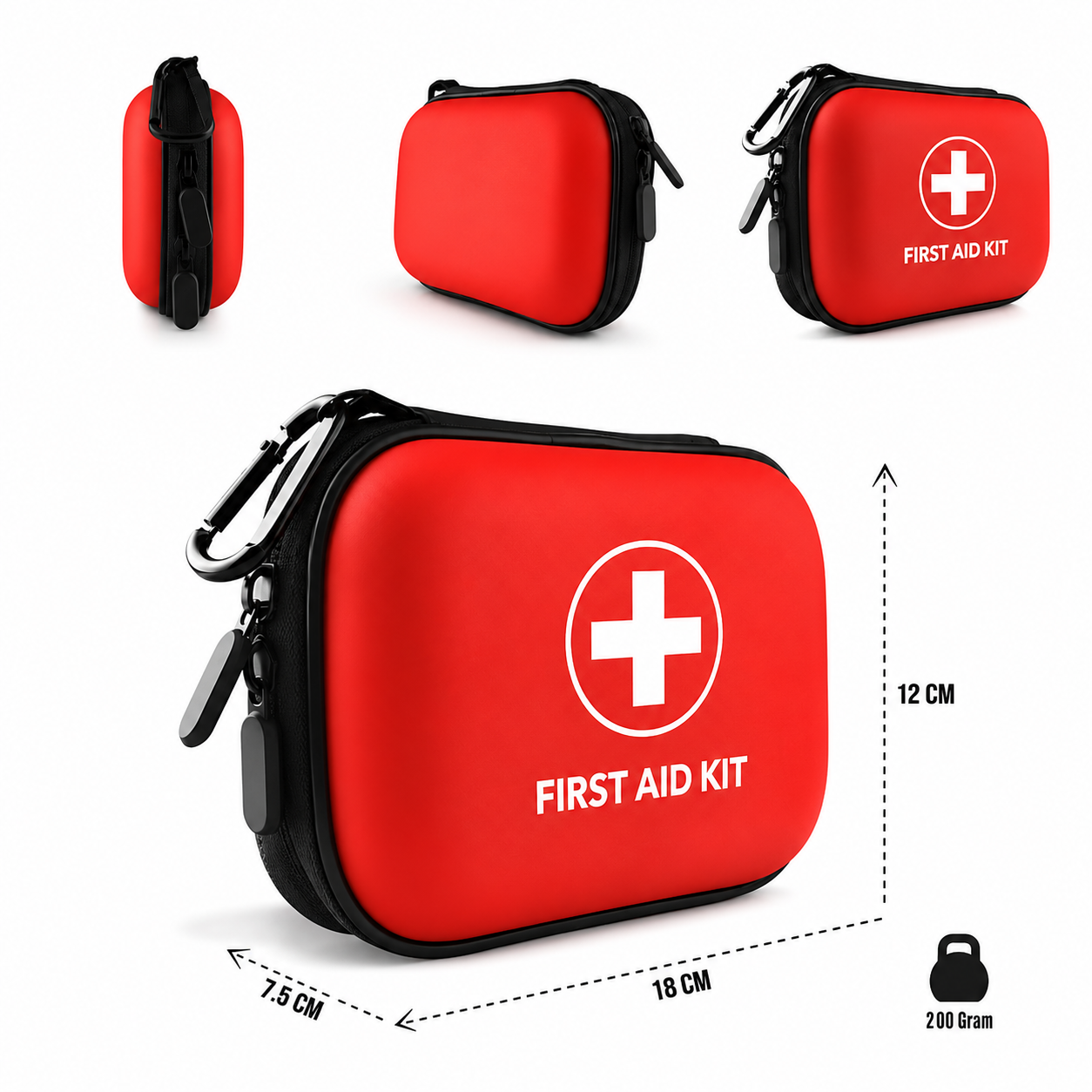 LA LUSH 200-Piece First Aid Kit – Waterproof Emergency Kit for Home, Car & Travel - Image 5