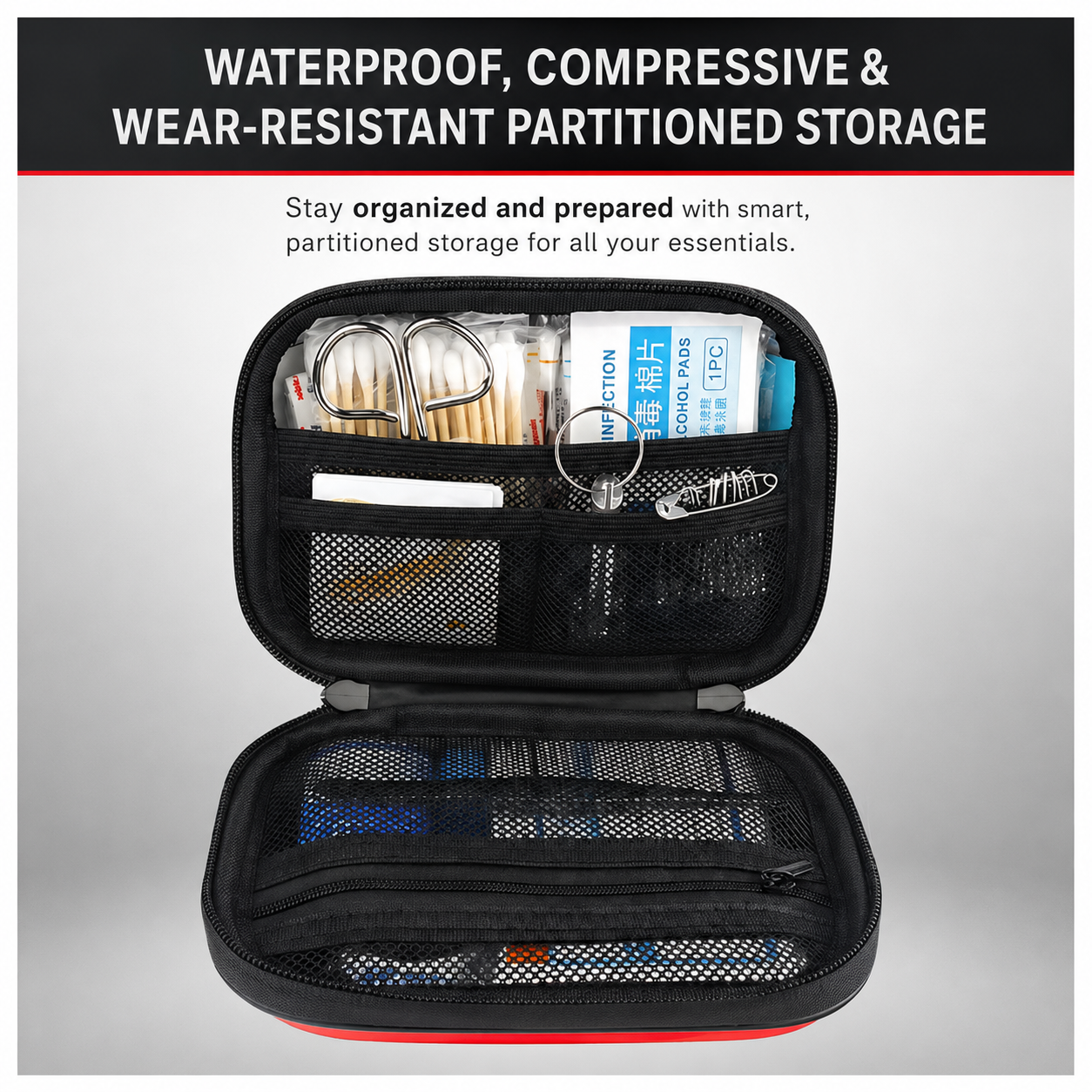 LA LUSH 200-Piece First Aid Kit – Waterproof Emergency Kit for Home, Car & Travel - Image 6